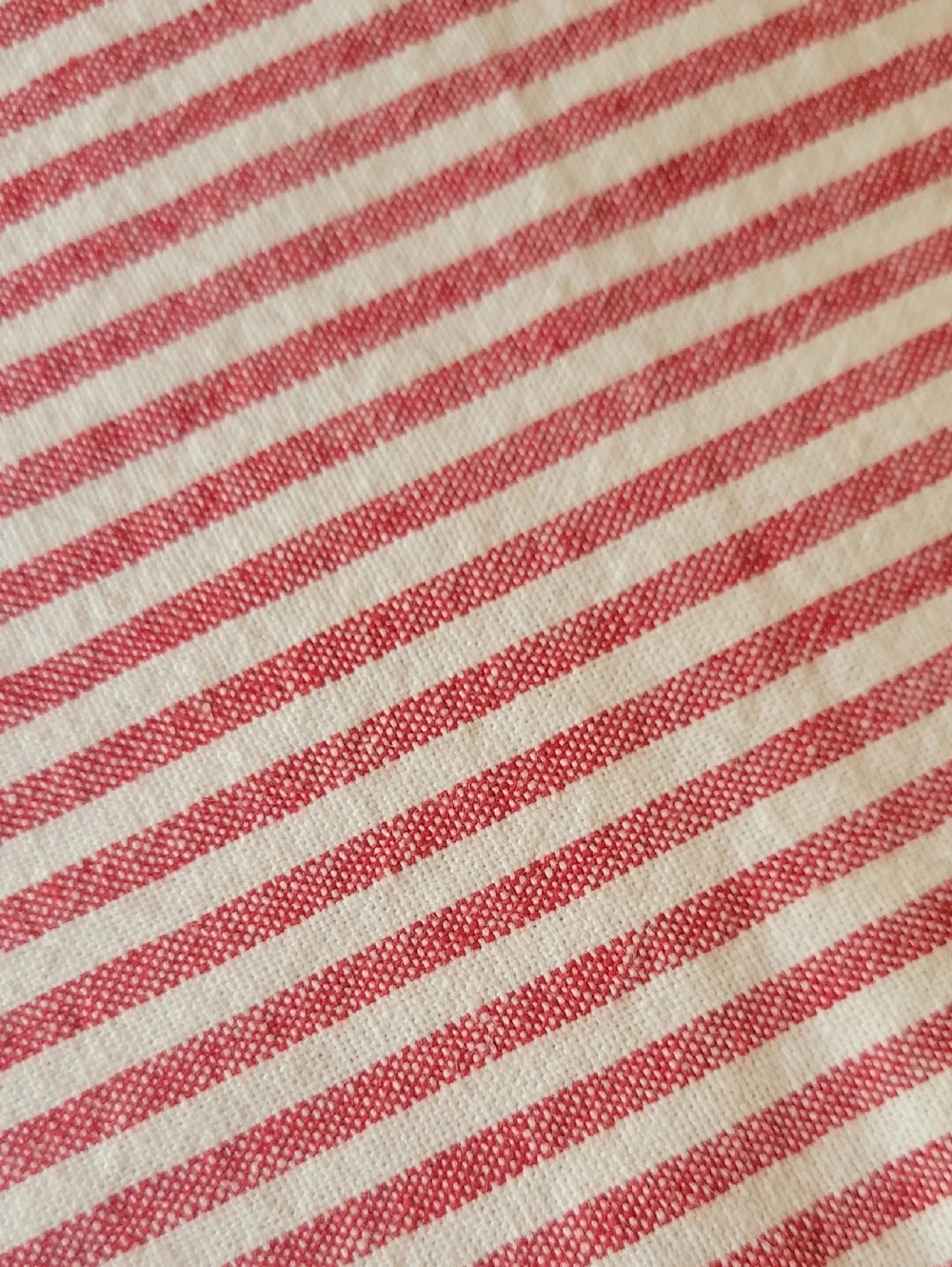 Pottery Barn Wheaton Stripe Linen Organic Cotton Table Runner